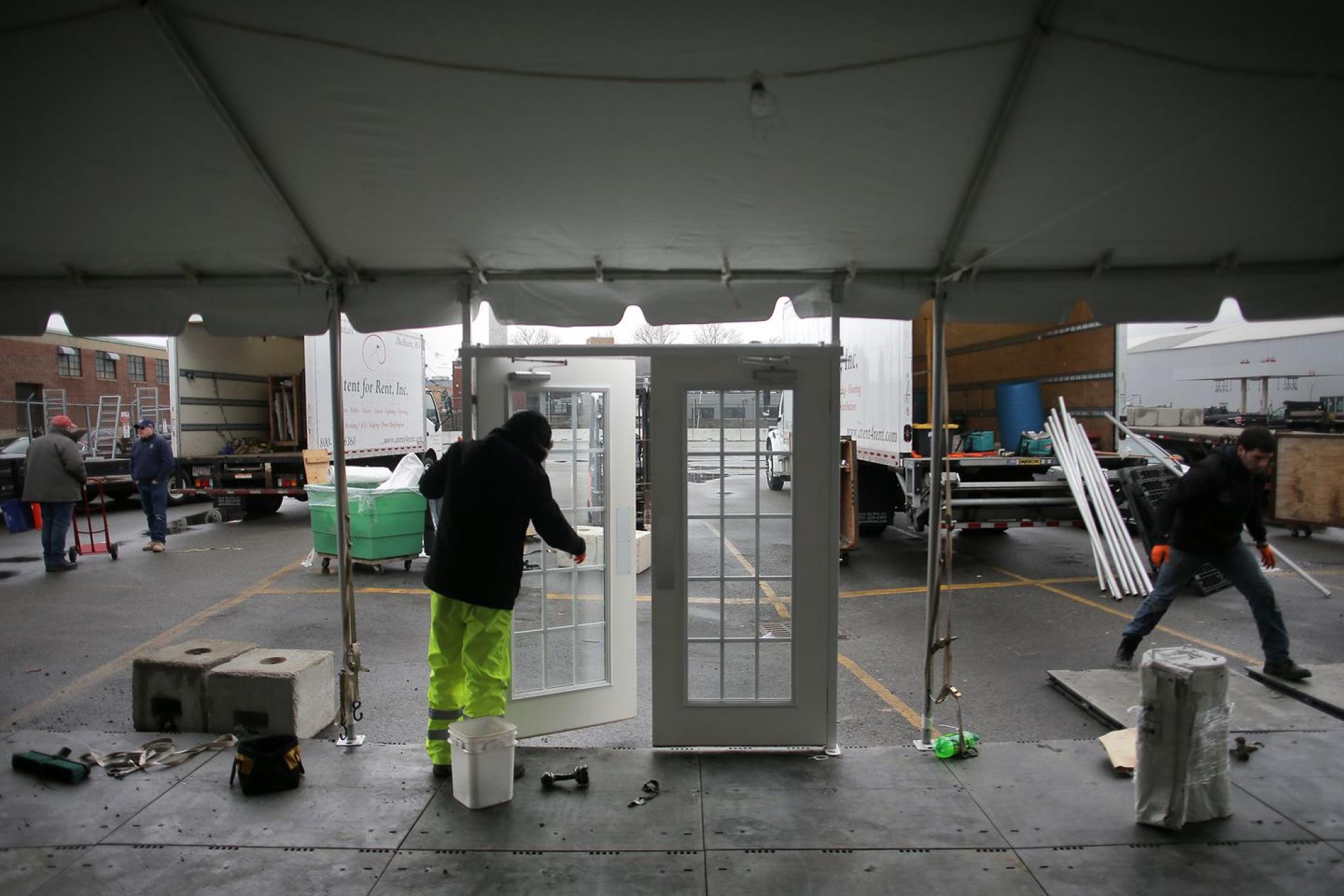  COVID tents in Boston, PC: Lane Turner/Globe Staff