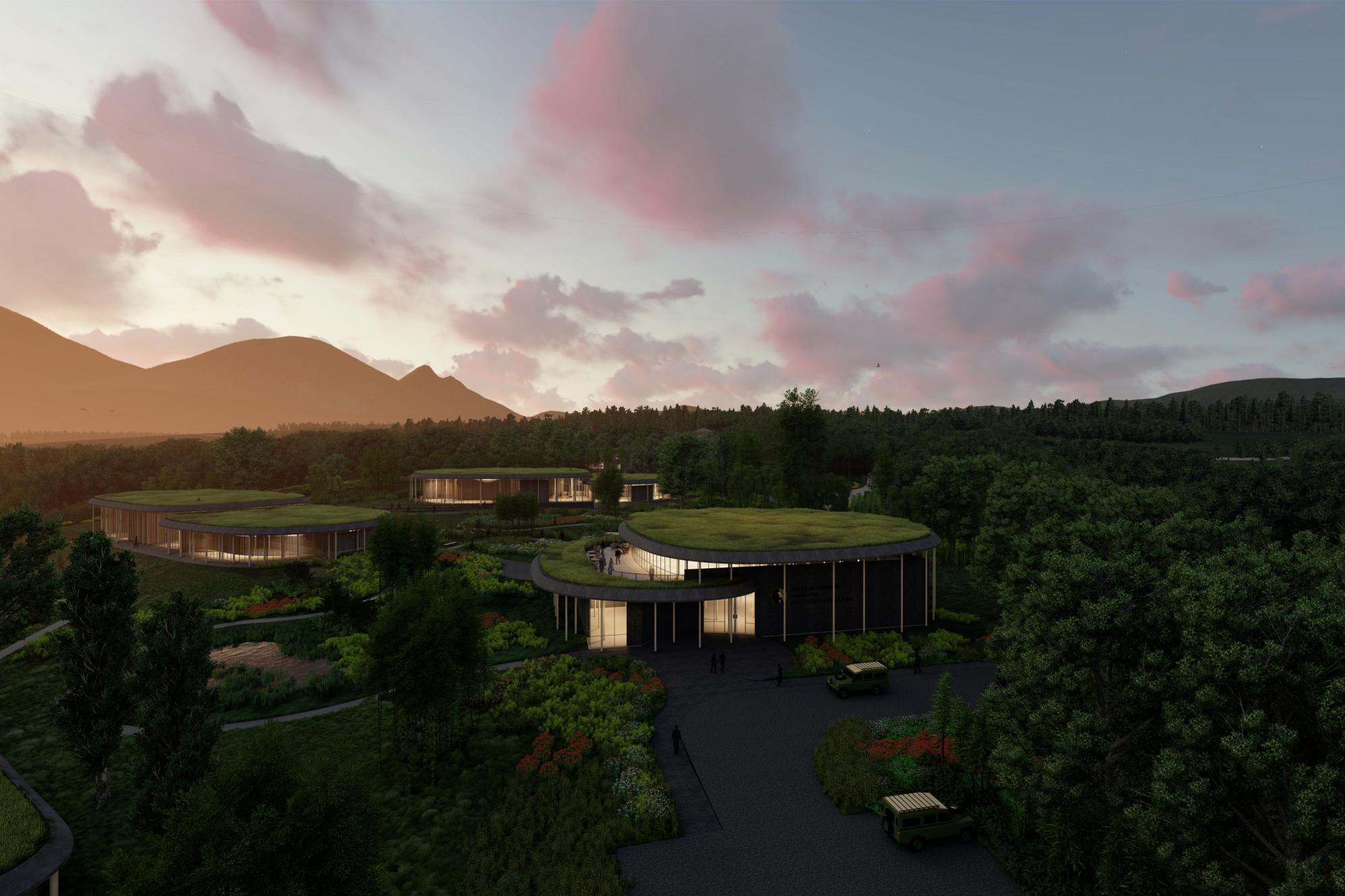 Ellen DeGeneres Campus of the Dian Fossey Gorilla Fund rendering