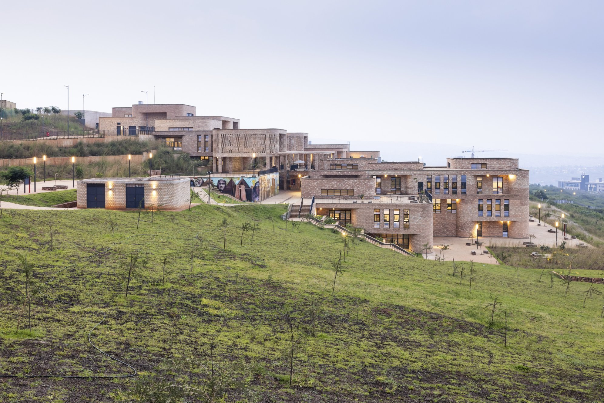 Elevation view of the African Leadership University Campus