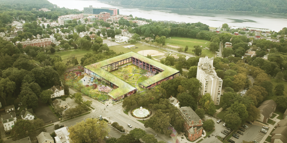 Aerial of the YMCA / YOU Facility
