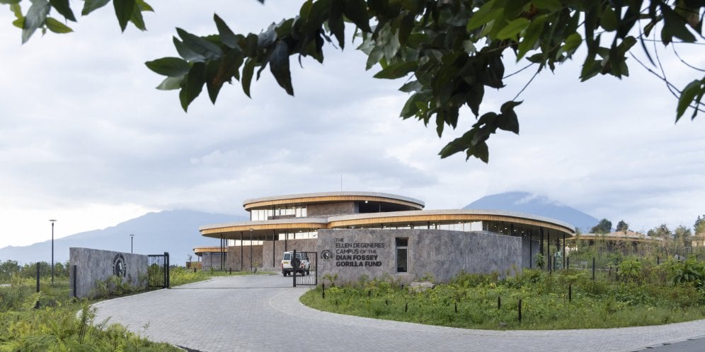 The Ellen DeGeneres Campus of the Dian Fossey Gorilla Fund entrance