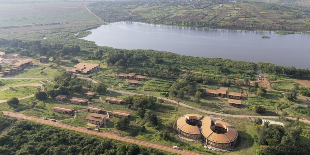 © Iwan Baan. Aerial of the RICA Campus