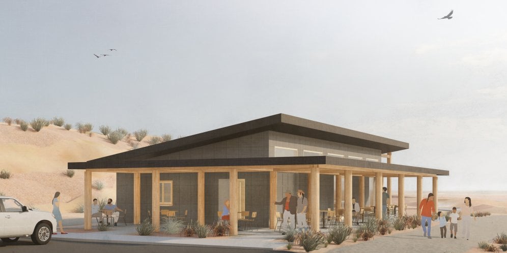 render of the Change Labs hub