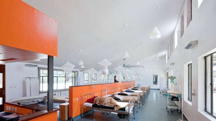 Photo of Butaro District Hospital, Photo by Iwan Baan, Hospital Room and Patient Area