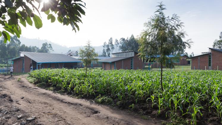 Photo of Mubuga Primary School, Photo by Iwan Baan, the exterior of the Mubuga Primary School