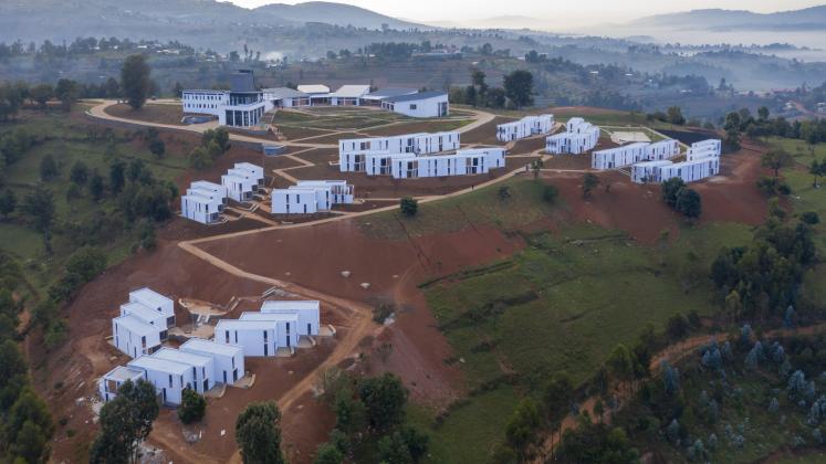 University of Global Health Equity Campus view along the hillside.