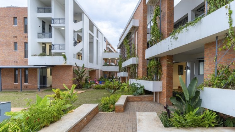 Nyarugenge District Hospital courtyard