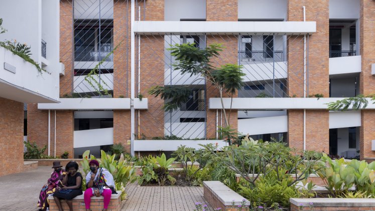 Nyarugenge District Hospital courtyard