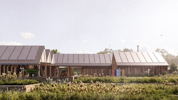 Stone Barns exterior rendering