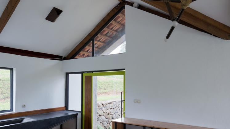 Photo of Butaro Doctors' Housing, Photo by Iwan Baan, Interior View of Front Entrance