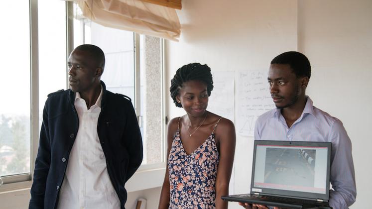 Photo: ADC fellows present photography exercise at the Car Free Zone in Kigali