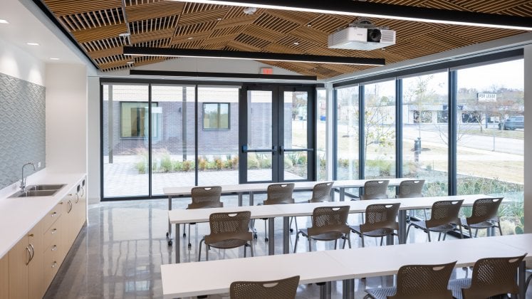 interior of a training room