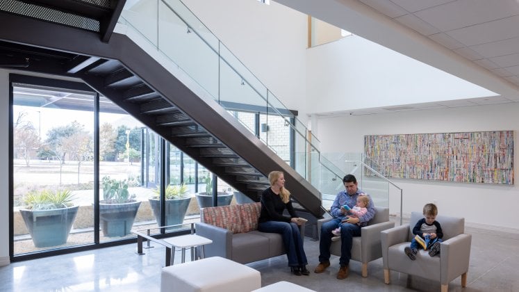 interior lobby and staircase