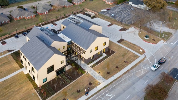 Aerial of the health center