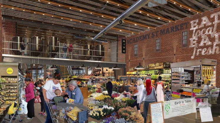 Public Market Interior Rendering