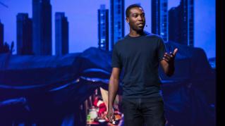 Christian Benimana on the TEDGlobal 2017 stage.