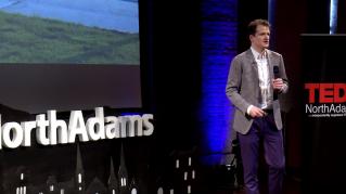 Justin Brown TEDxNorth Adams Stage